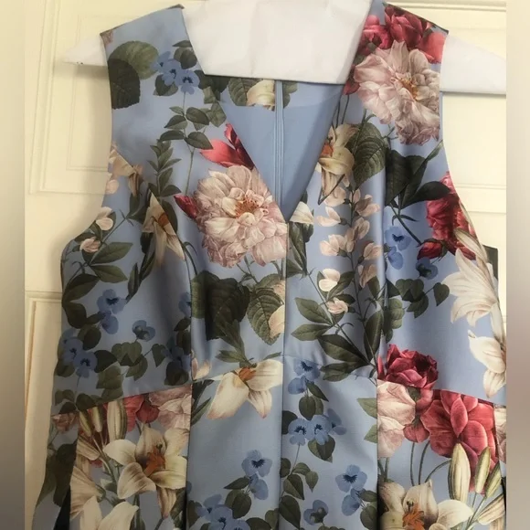 Sachin & Babi Brooke powder blue bouquet gown - Picture 7 of 12